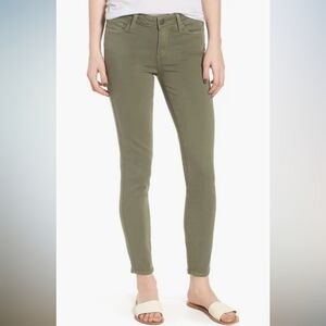 NWT Paige Denim Co LA Women's Verdugo Ankle Mid Rise Ultra Skinny Jeans Green 28